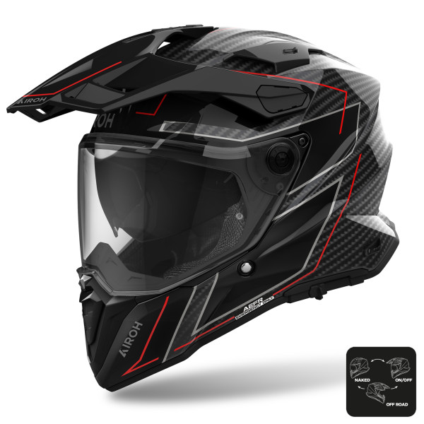 Airoh Airoh commander 2 helmet - stylish full carbon gloss - small